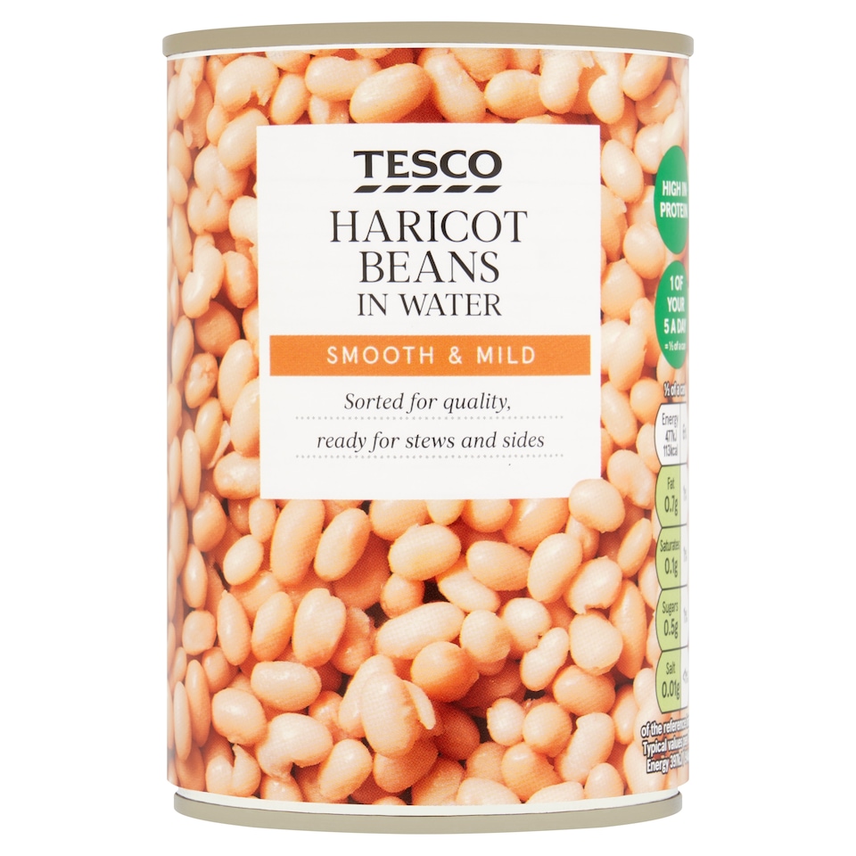 Tesco Haricot Beans In Water 400G