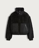 image 5 of F&F Quilted Pocket Teddy Cropped Jacket in Black