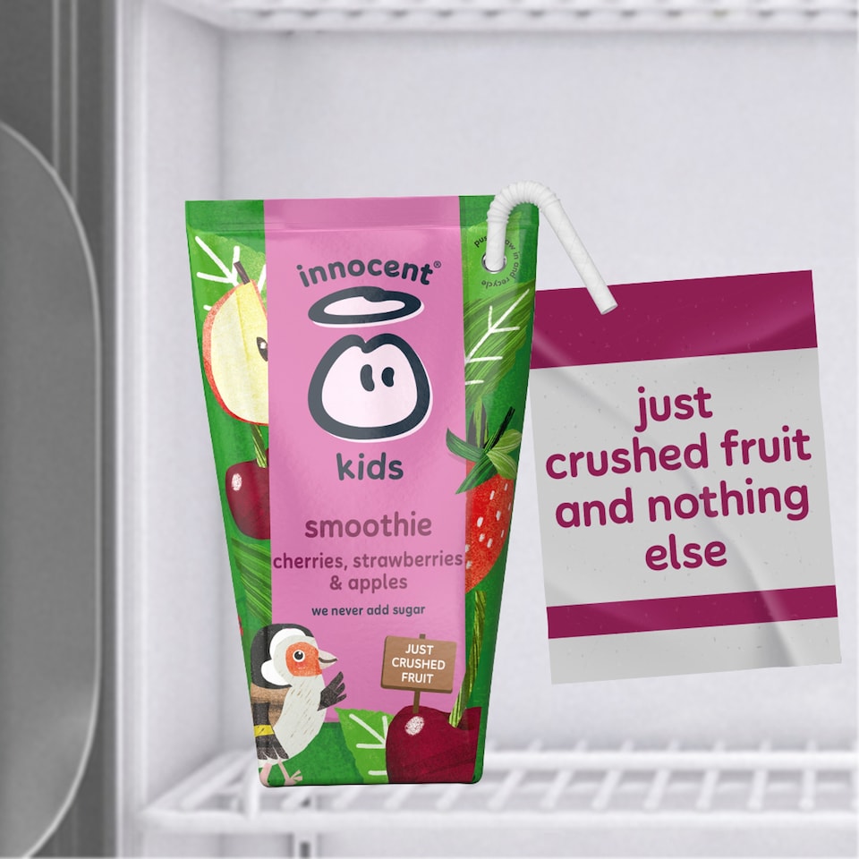 image 1 of innocent Kids Smoothies Cherries, Strawberries & Apples 4 x 150ml