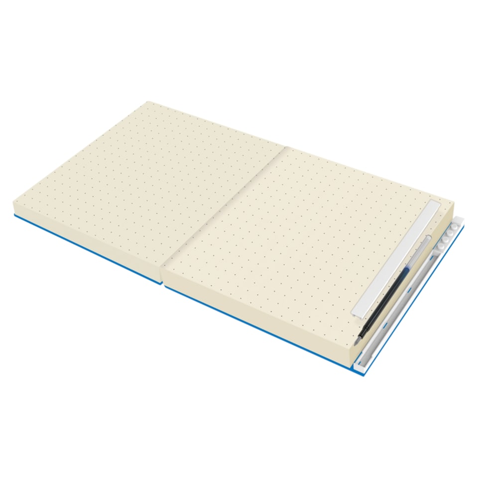 image 1 of Lego Blue Locking Notebook with Gel Pen