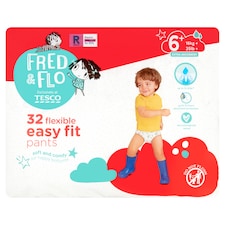 Fred & Flo Flexible Easy Fit Pants Size 6+ 32 Pack