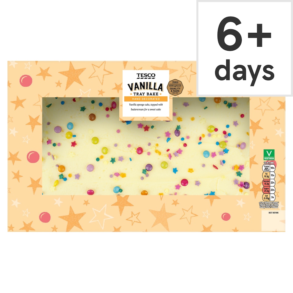 Tesco Vanilla Tray Bake