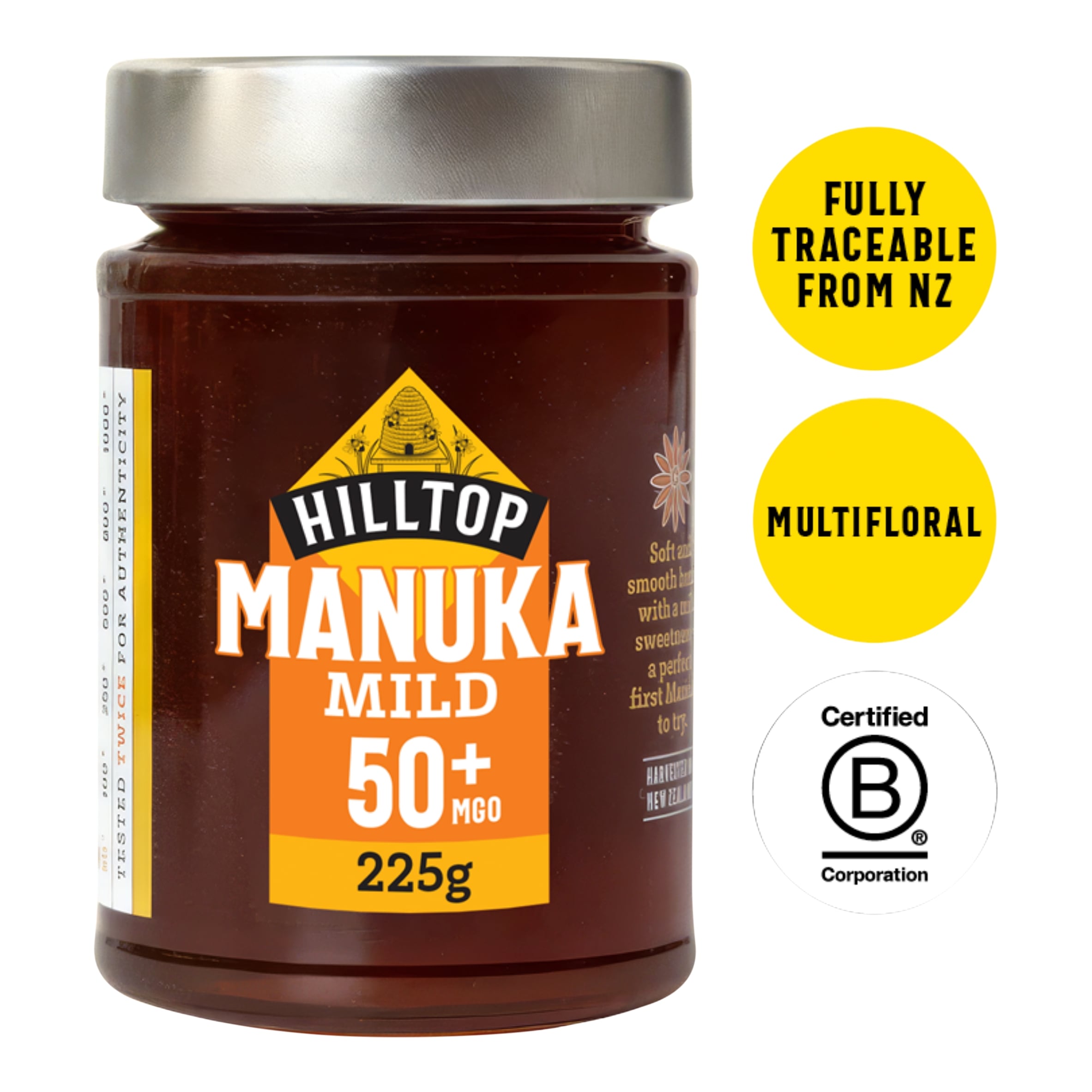 Hilltop Manuka Honey Mgo 50 225G