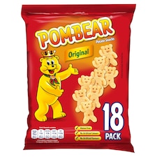 Pom-Bear Original Potato Snacks 18 Pack 270G