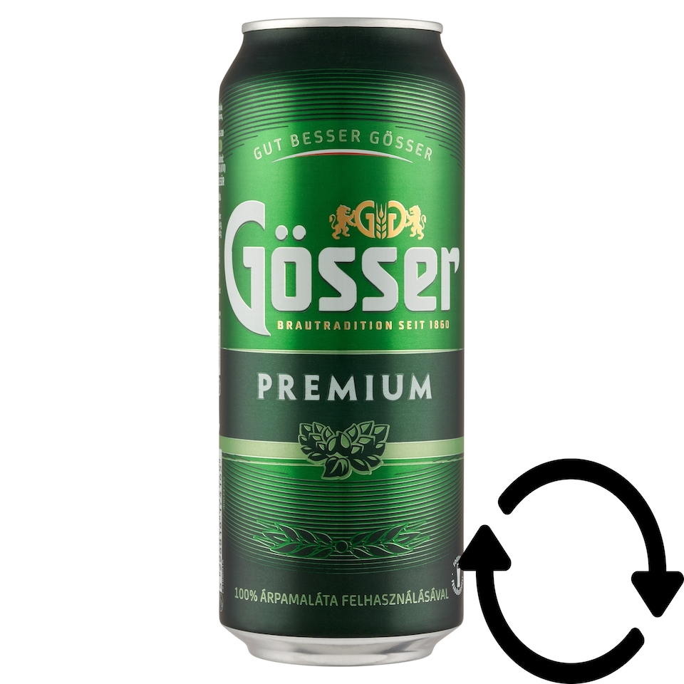 Gösser Premium minőségi világos sör 5,0% 500 ml