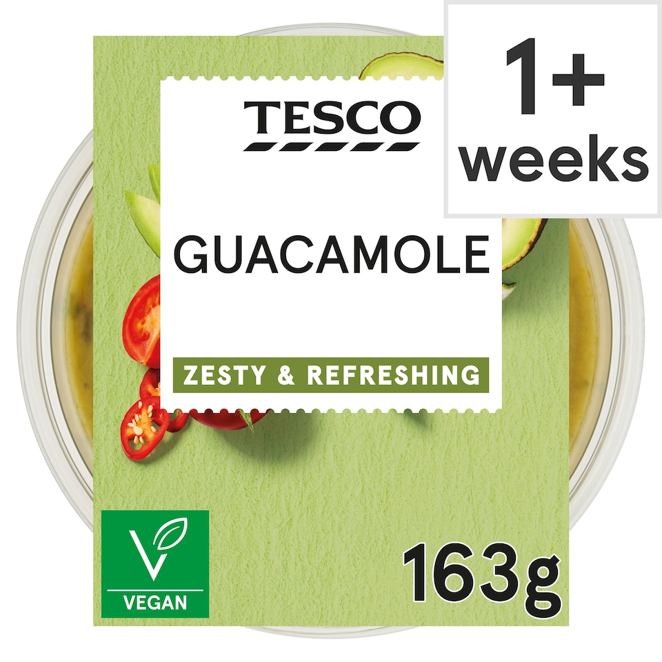 Tesco Guacamole Dip 163G