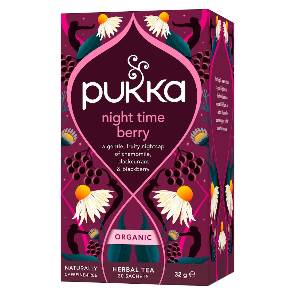 image 1 of Pukka Organic Night Time Berry 20 Herbal Tea Sachets 32g