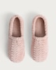 image 2 of F&F Fleece Textured Slippers in Pink