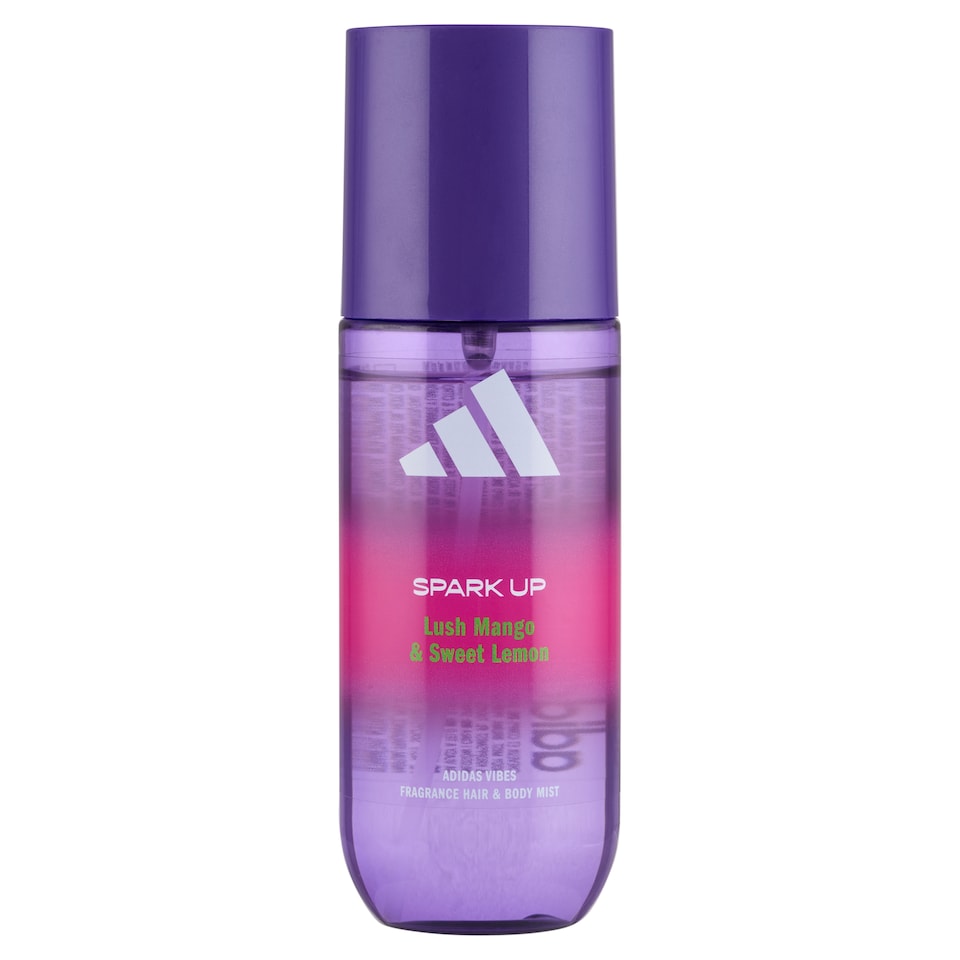 Adidas Spark Up Lush Mango & Sweet Lemon vonná hmla na vlasy a telo 150 ml