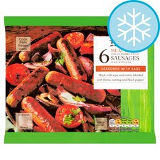 Tesco Meat Free 6 Lincolnshire Style Sausages 264G