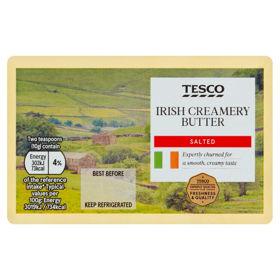 Tesco Irish Creamery Butter 227G