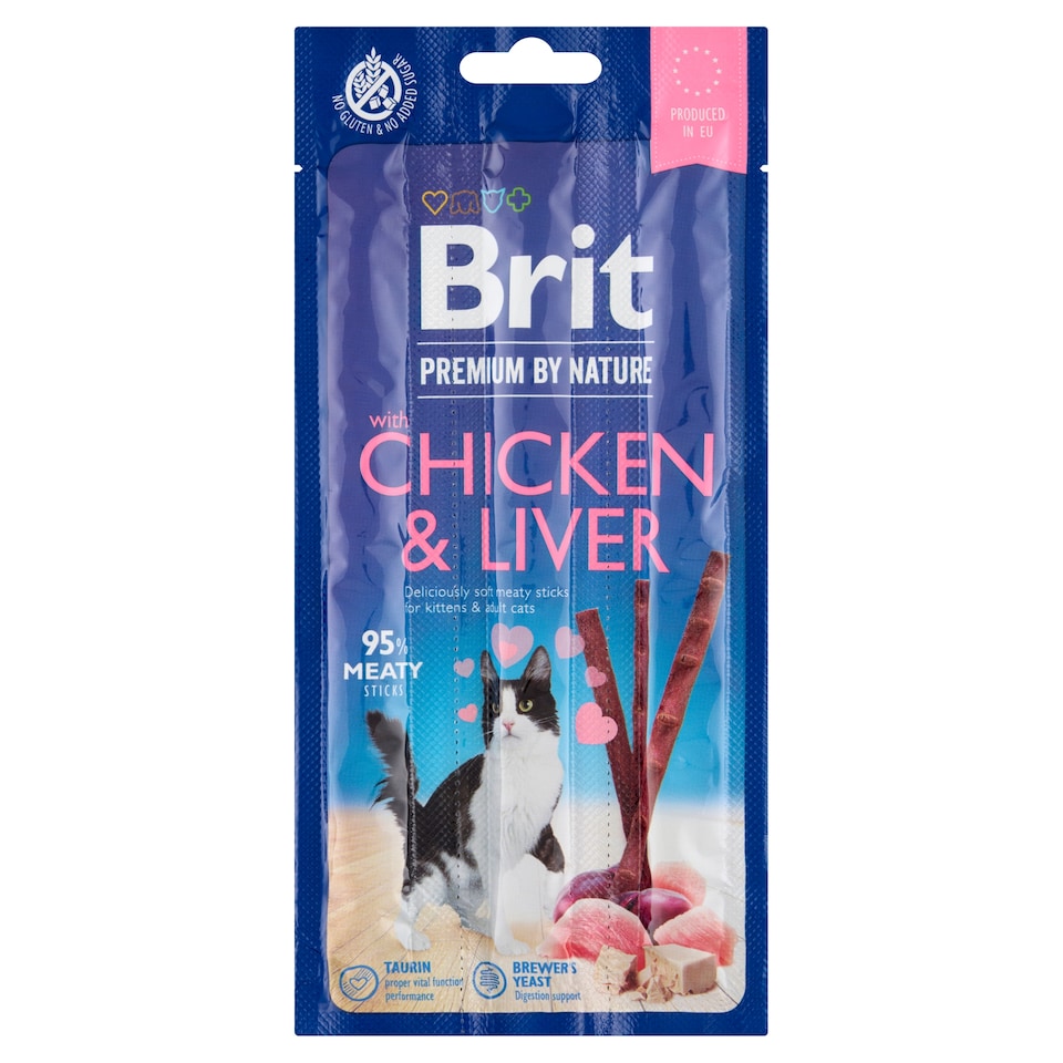 Obrázek 1 pro produkt Brit Premium by Nature Doplňkové krmivo pro kočky 3 ks