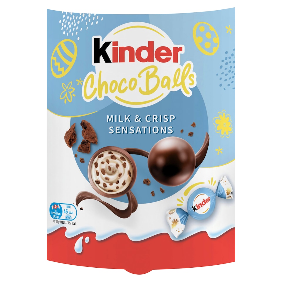 Kinder Choco Balls Milk & Crisp Sensations 11 Pieces 90g