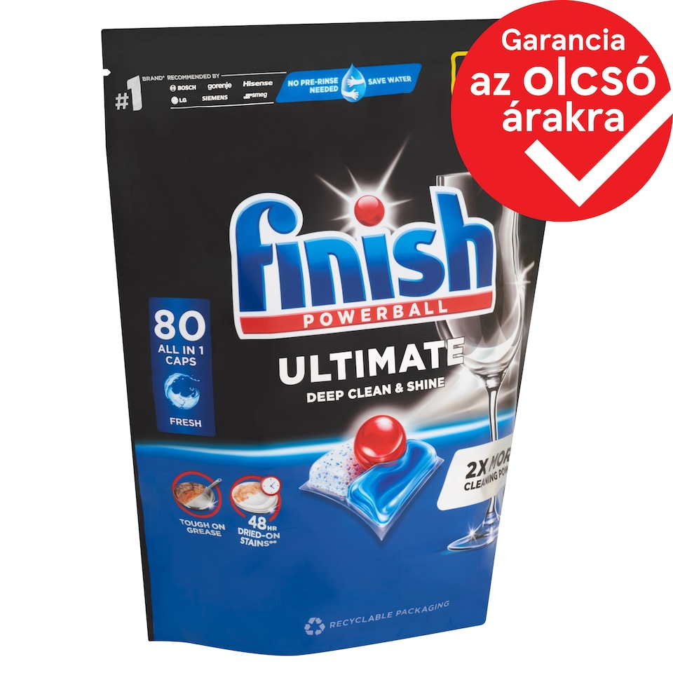 Finish Powerball Ultimate All in 1 Regular mosogatógép kapszula 80 db 1032 g