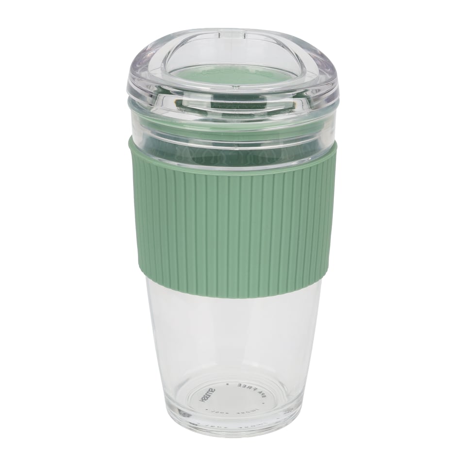 image 1 of SMASH GLASS SAGE COFFEE CUP 450ML