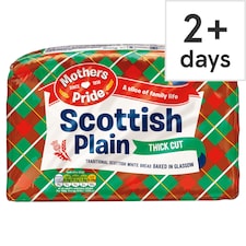 Mothers Pride Scottish Plain Thick Cut White Bread 800g