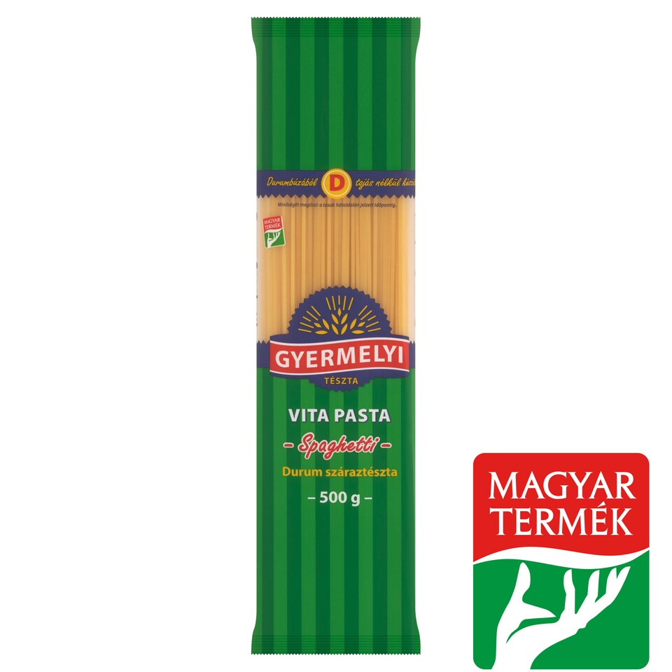 Gyermelyi Vita Pasta Spaghetti Durum Wheat Dry Pasta 500 g