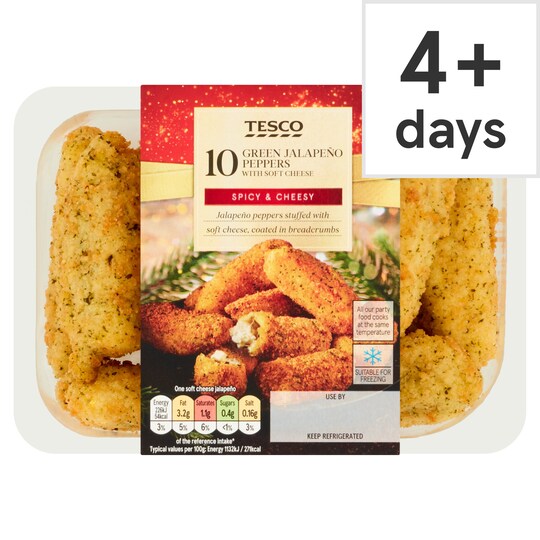 Tesco 10 Green Jalapeno Peppers 200G Tesco Groceries