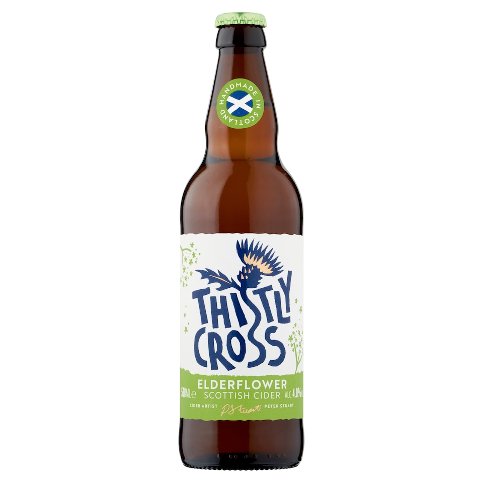 Thistly Cross Elderflower Scottish Cider 500ml