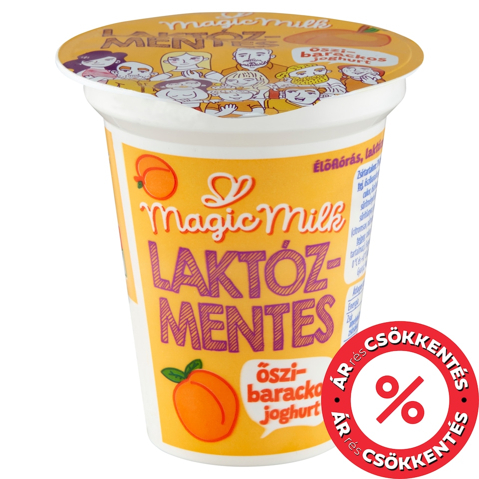 Magic Milk Lactose-Free Yoghurt with Peach and Live Flora 150 g