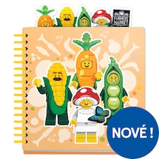Lego Minifigures Farmers Market zápisník 192 tečkovaných stránek 158 × 158 mm
