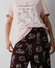 image 1 of F&F Pure Cotton Weekend Print Pyjama Set in Multi Purple