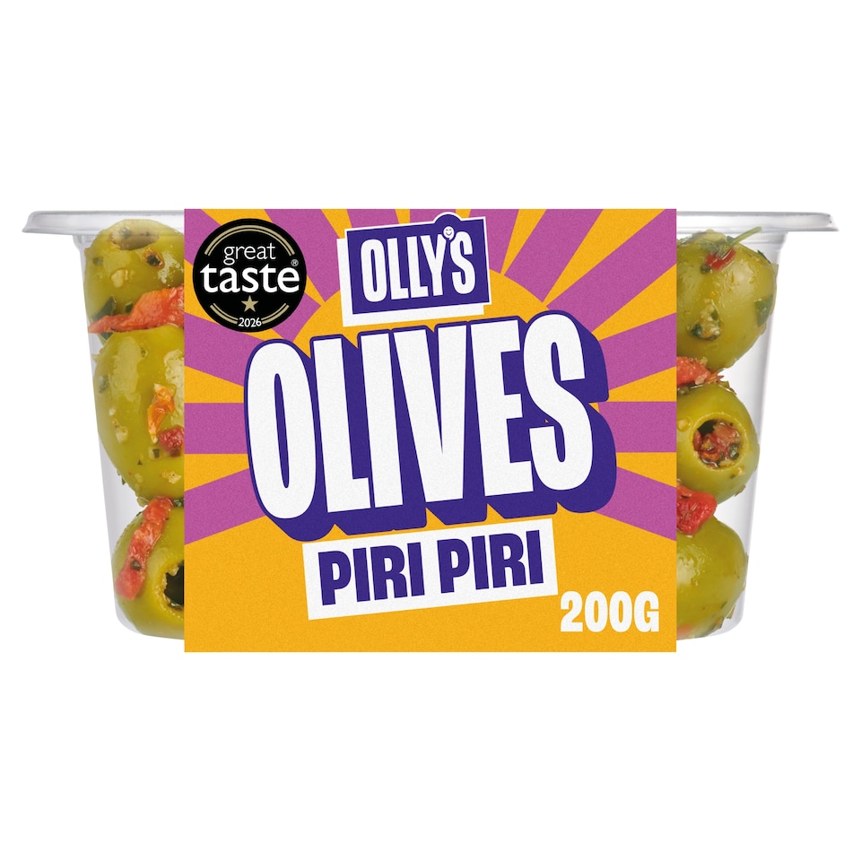 Olly's Piri Piri Halkidiki Olives 200g