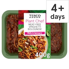 Tesco Plant Chef Meat Free Spaghetti Bolognese 400G