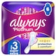 image 1 of Always Platinum Day & Night Sanitary Towels With Wings 6 Pads