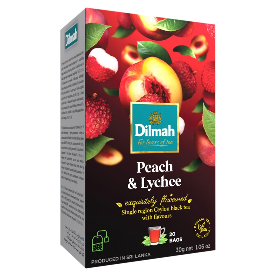 Dilmah Peach & Lychee černý čaj 20 x 1,5g
