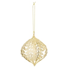 Tesco Metal Gold Hanging Christmas Decoration