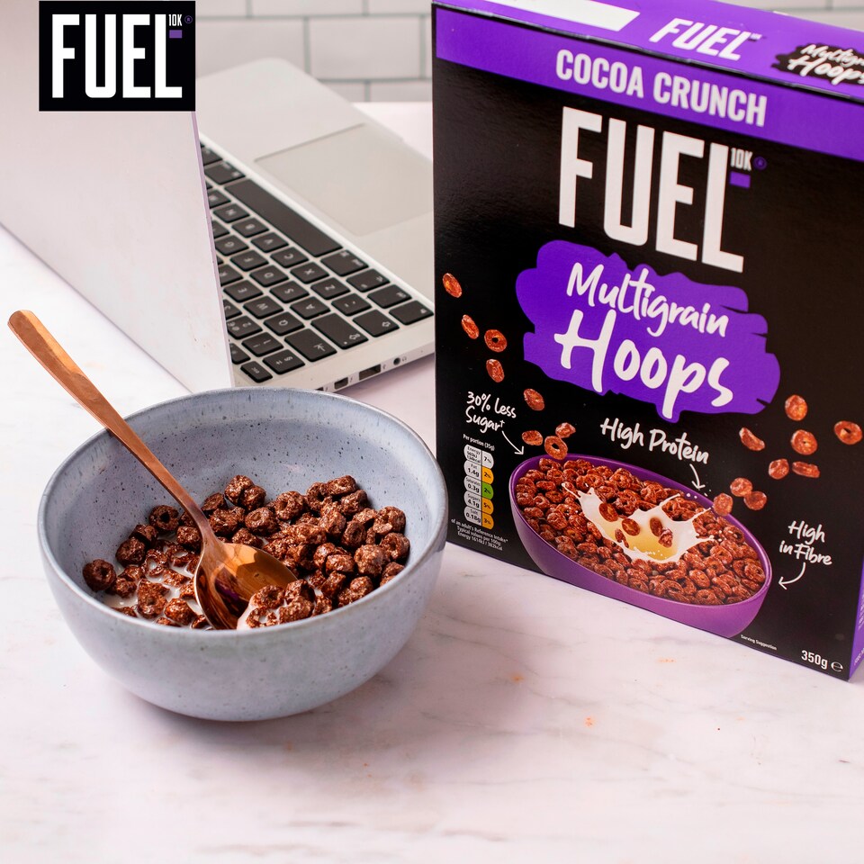 image 1 of FUEL MULTIGRAIN HOOPS CHOCOLATE CRUNCH 350g