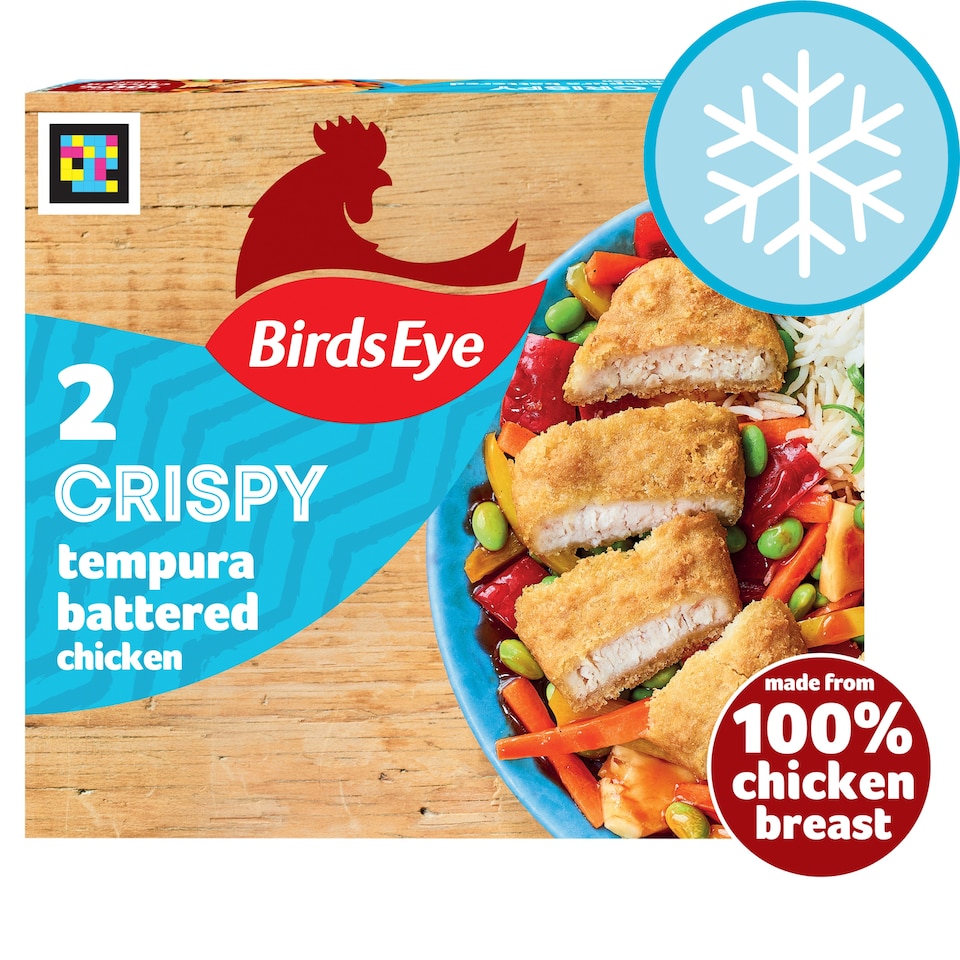Birds Eye 2 Crispy Tempura Battered Chicken Breast Steaks 170g
