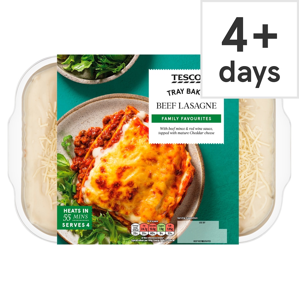 Tesco Beef Lasagne 1.5Kg