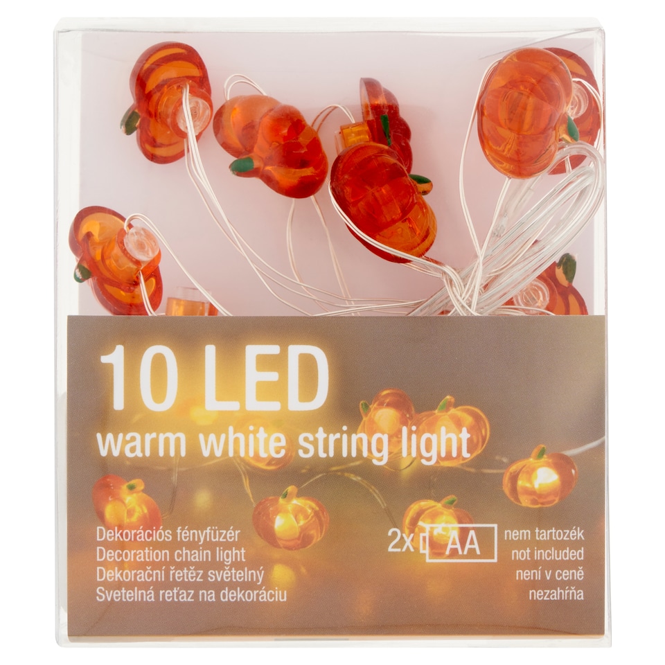 Fall Meister FM0049 10 LED-es elemes melegfehér dekorációs fényfűzér  1. kép
