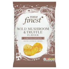 Tesco Finest Wild Mushroom & Truffle Flavoured Crisps 150G