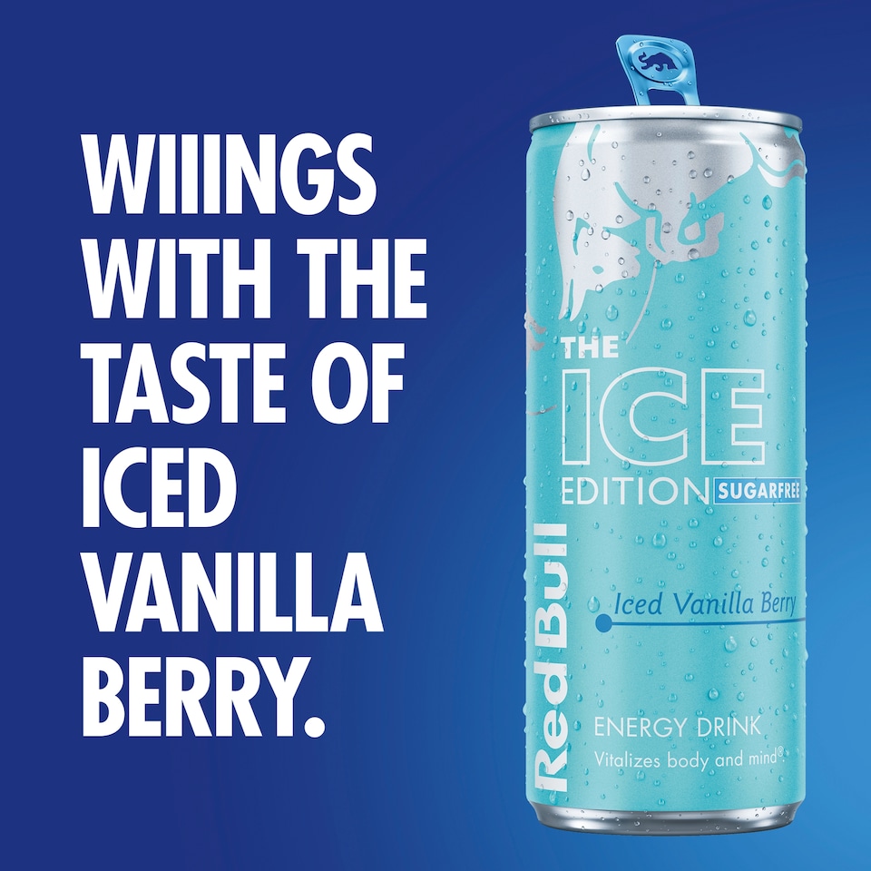 image 1 of Red Bull Sugar Free The Winter Edition Vanilla Iced Berry Energy Drink 4 x 250ml