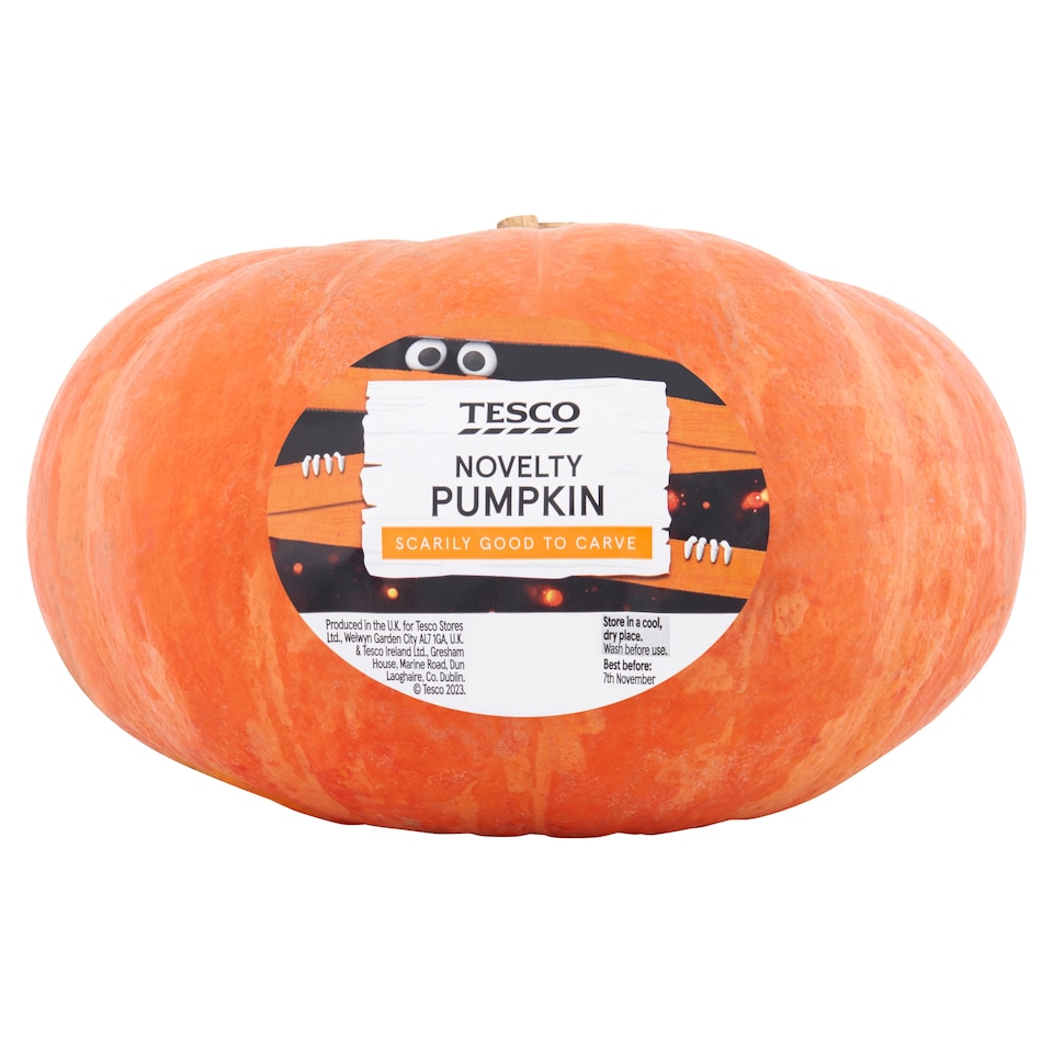 Tesco Novelty Pumpkin