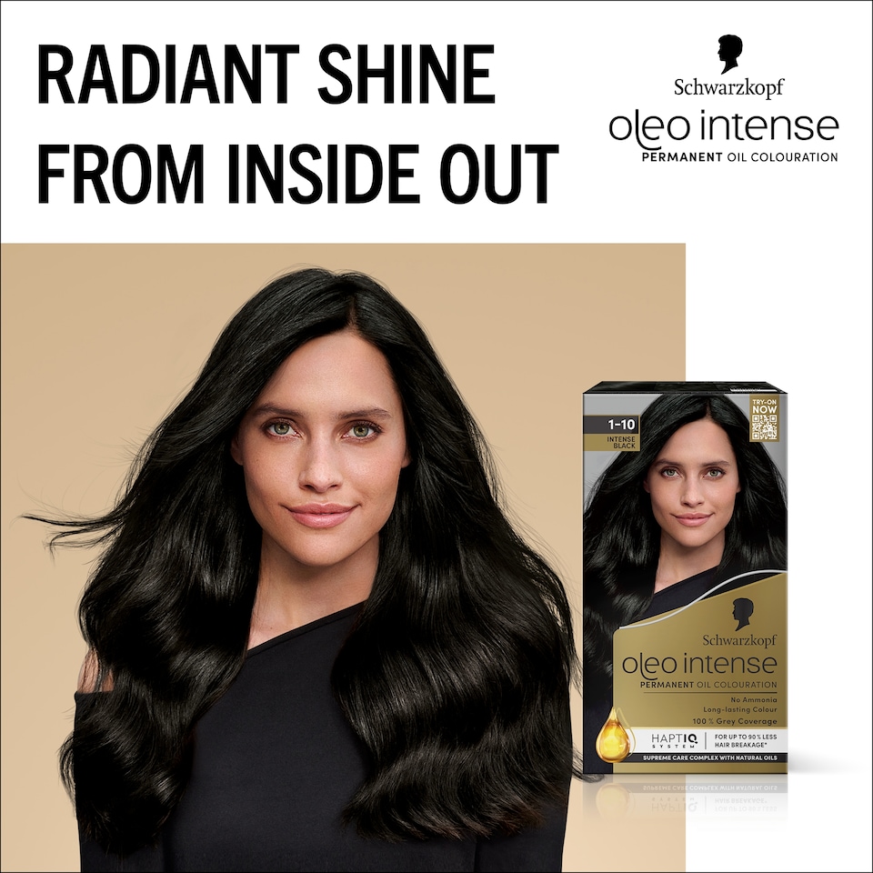 image 1 of Schwarzkopf Oleo Intense Intense Black 1-10 Permanent Hair Dye