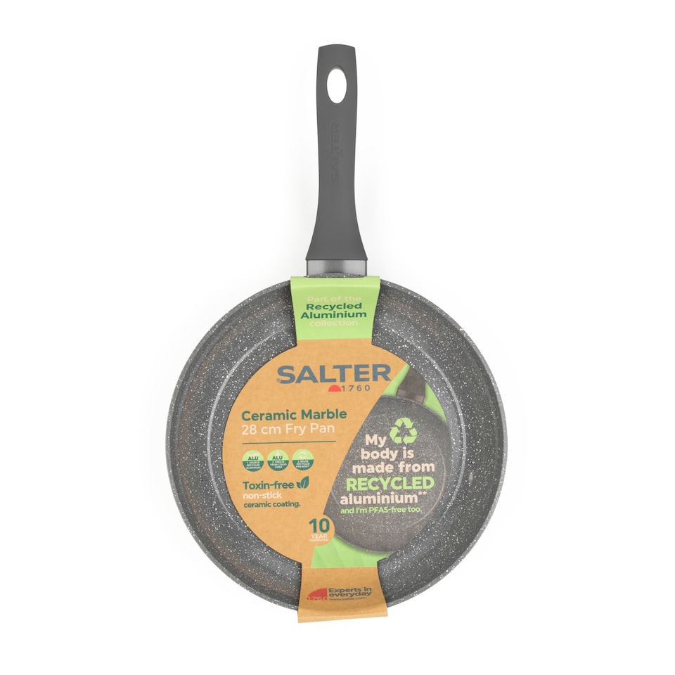 Salter Ceramic Marble Fry Pan 28cm