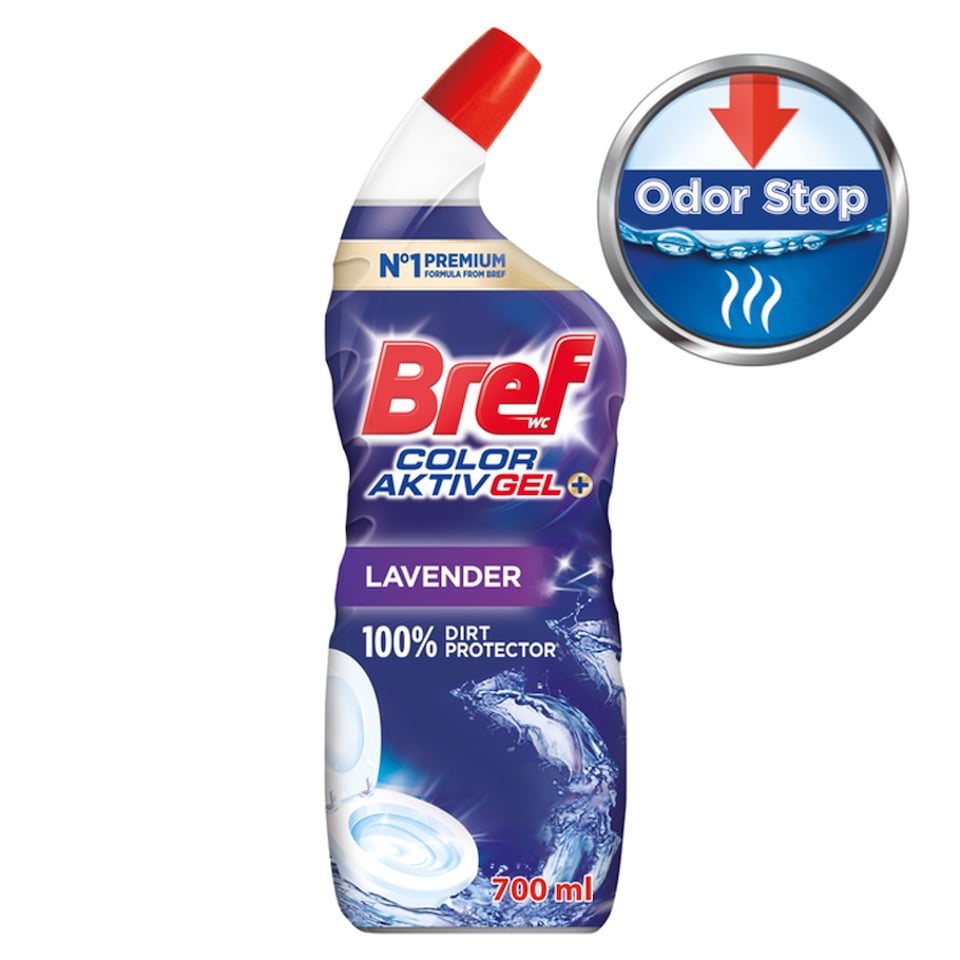 image 1 of Bref Color Aktiv Gel+ WC čistič proti nečistotám 700 ml