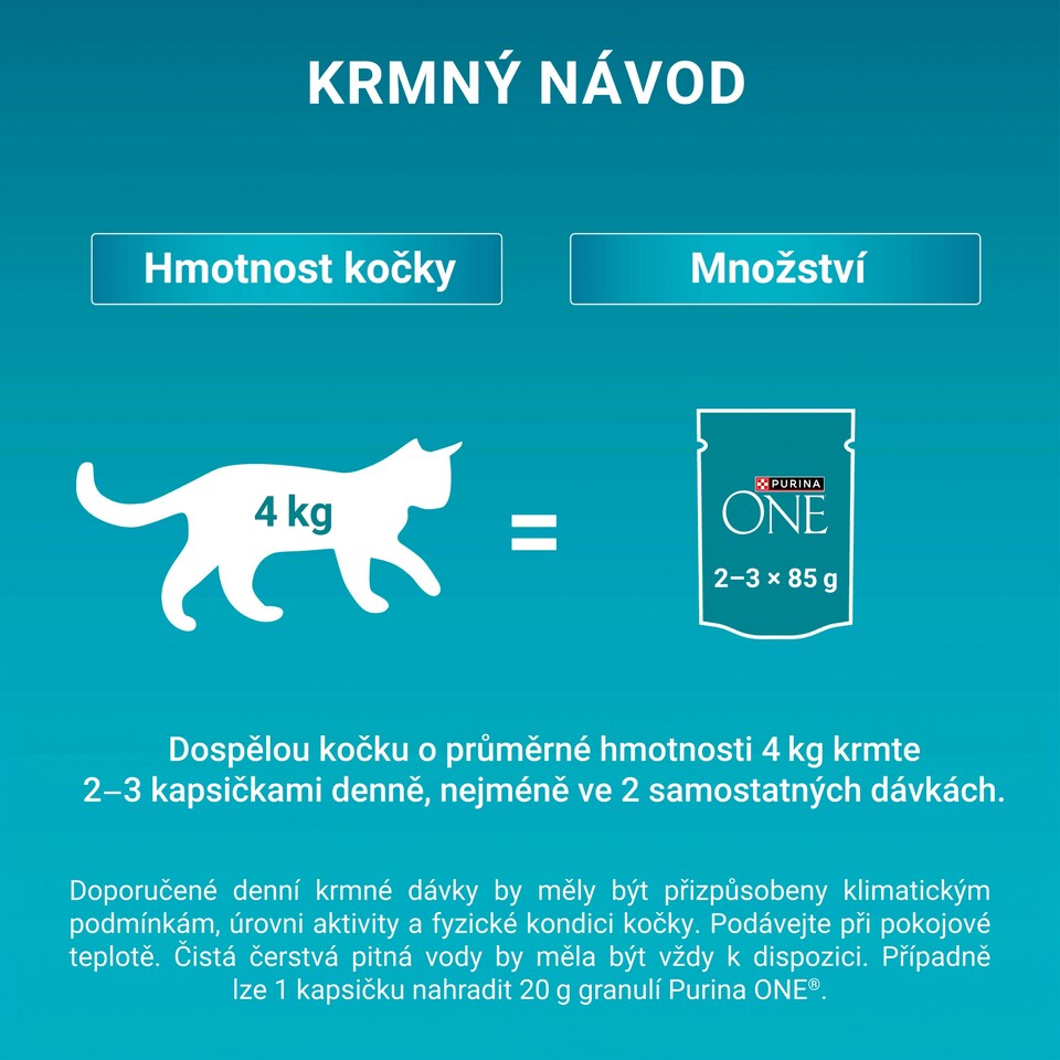 image 1 of Purina ONE Sterilized Pouches for Cats Beef, Salmon, Turkey in Juice 12 x 85 g