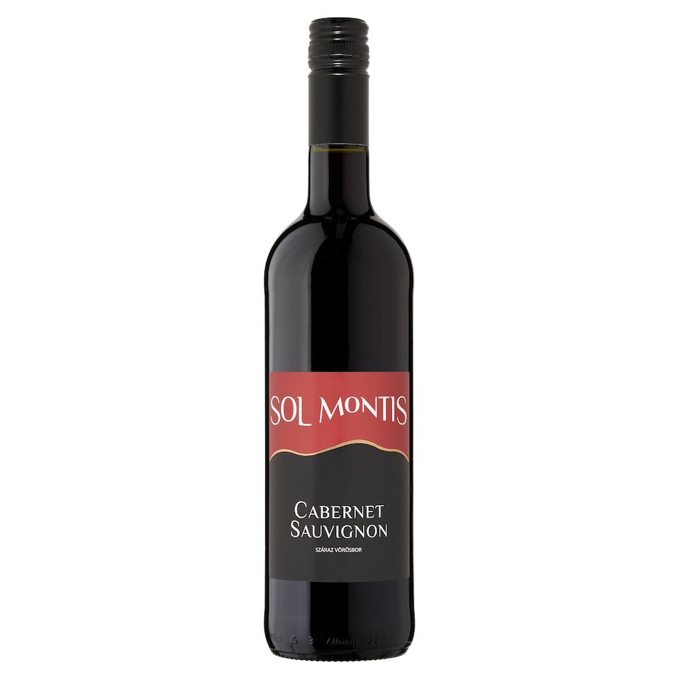 Sol Montis Felső-Magyarországi Cabernet Sauvignon száraz vörösbor 13% 0,75 l