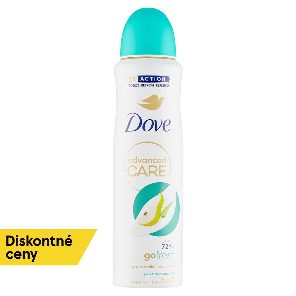obrázok 1 z Dove Advanced Care Go Fresh Hruška & Aloe antiperspirant sprej 150 ml