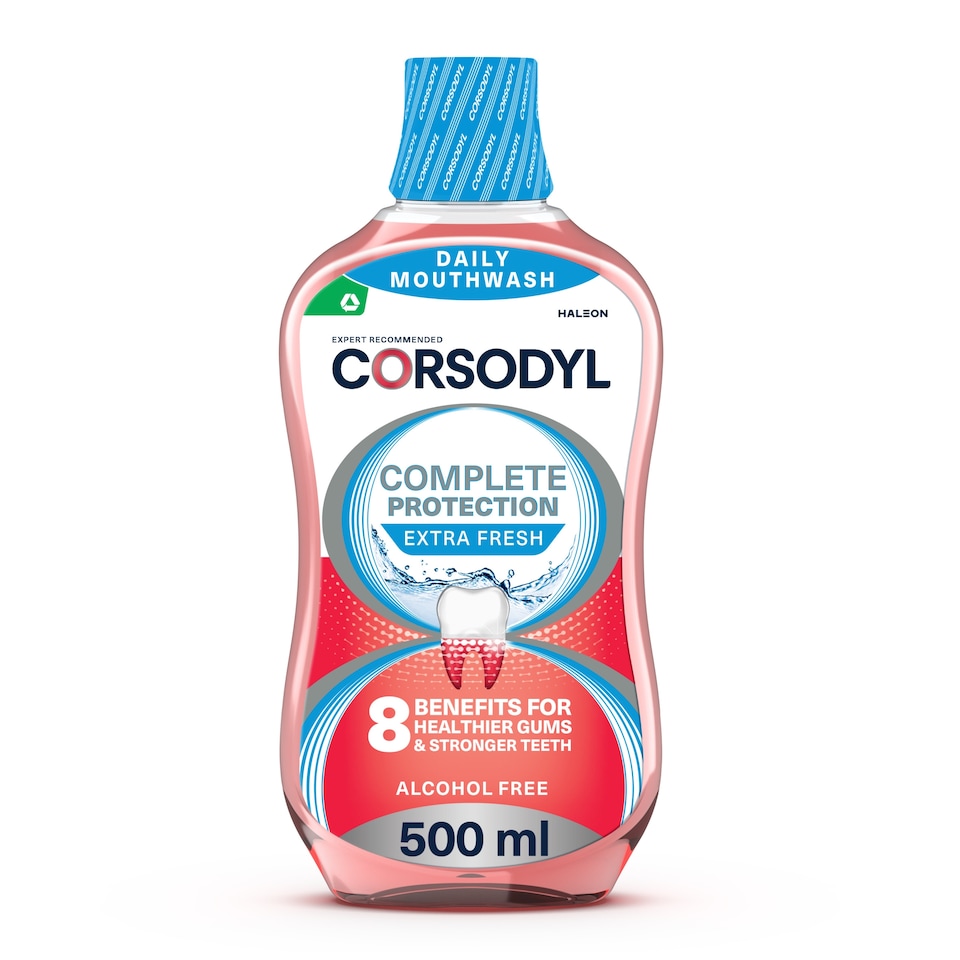 image 1 of Corsodyl Complete Protection Gum Care Mouthwash Extra Fresh 500 ml