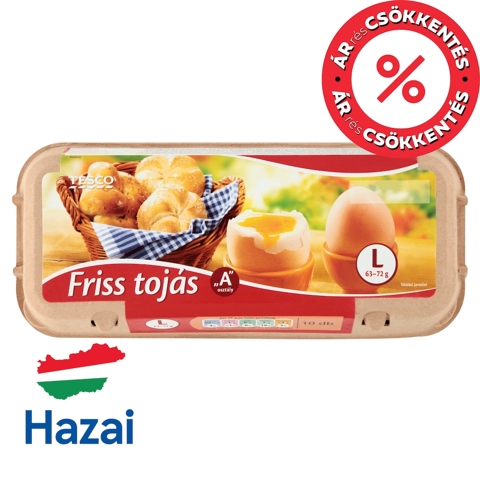 Tesco „A” Quality Fresh Eggs L 10 pcs