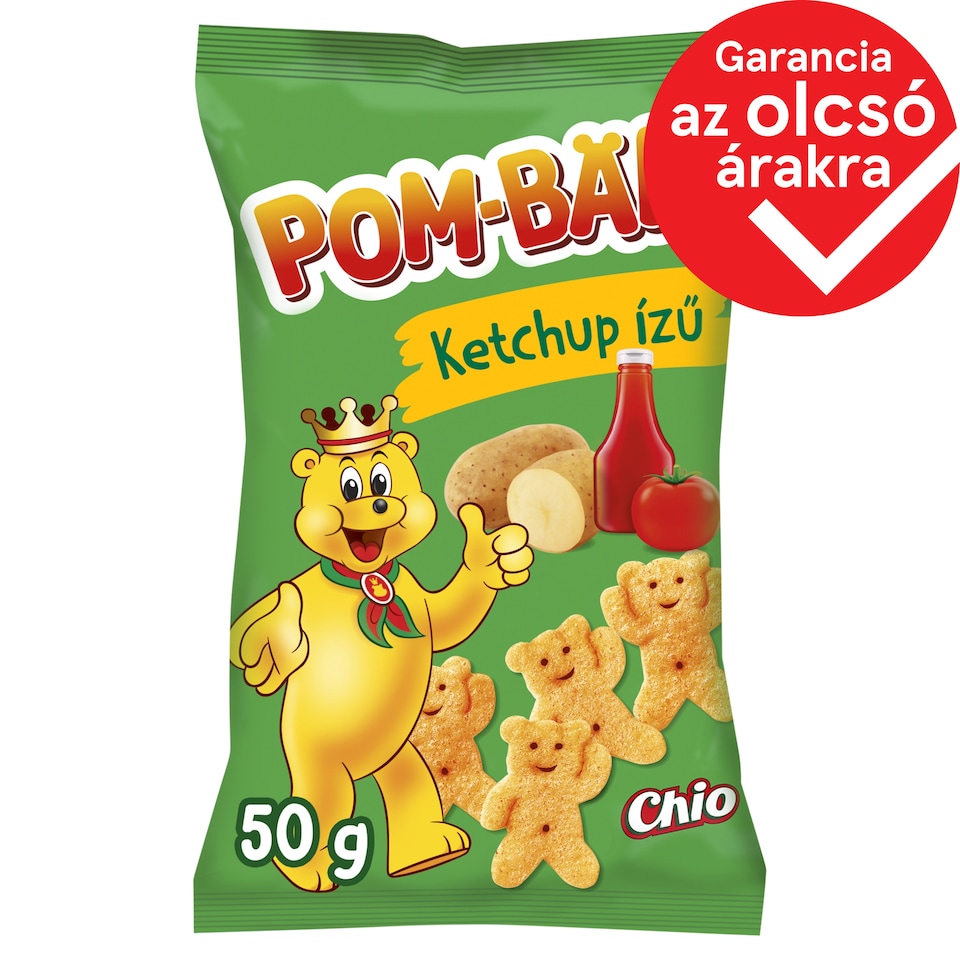 Pom-Bär ketchup ízű burgonyasnack 50 g