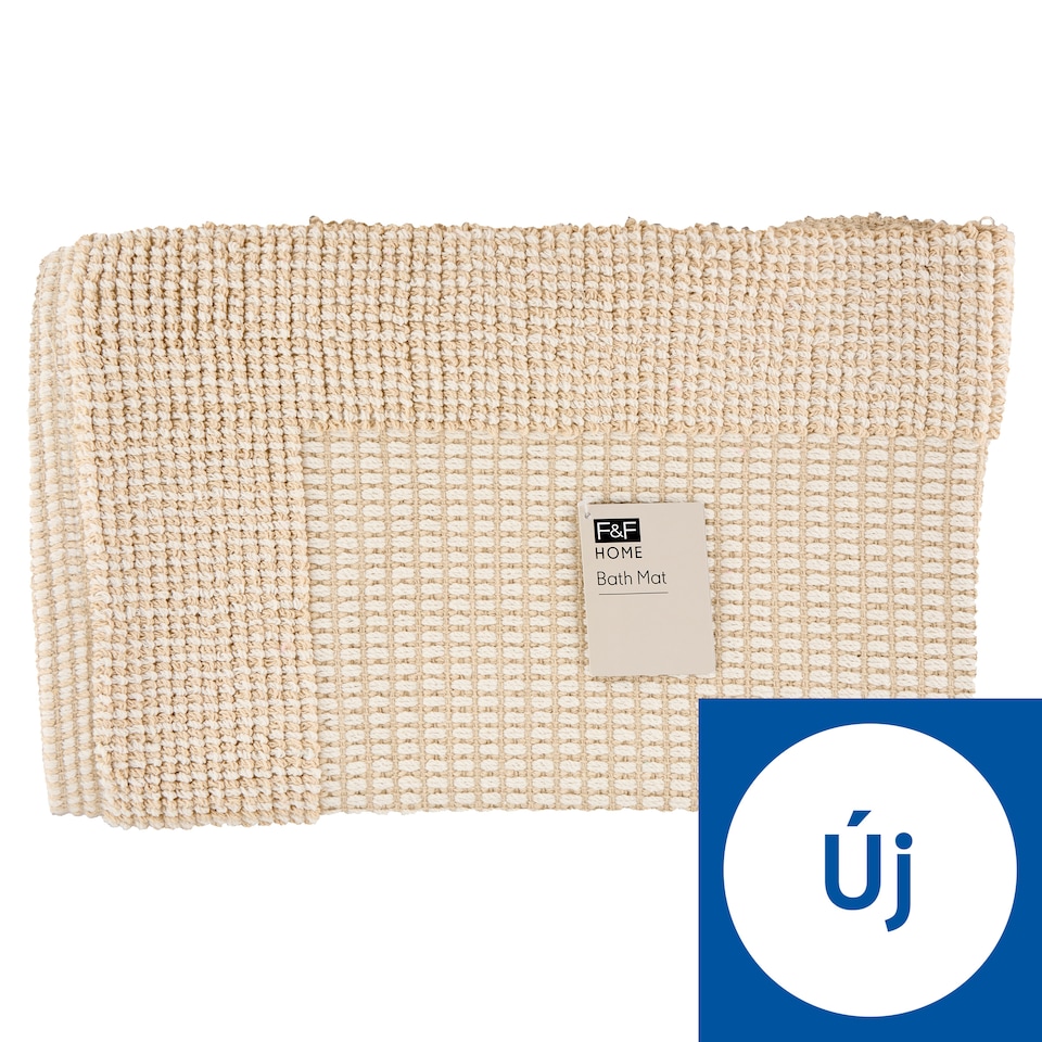 image 1 of F&F Home Natural Border Bath Mat 50 cm x 80 cm