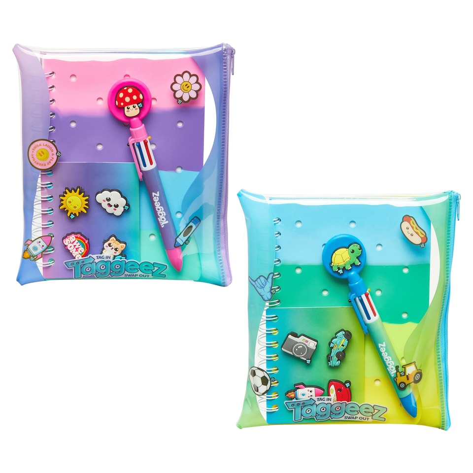 image 1 of Hunter Price Taggeez Ombre Notebook and Pen Wallet Set with Charms