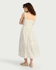 image 3 of F&F Pure Cotton Floral Midi Dress in Cream